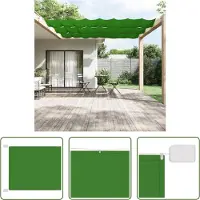 The Living Store Balkonscherm Lichtgroen 100x1000 cm - Oxford Stof - Waterbestendig - UV-bestendig