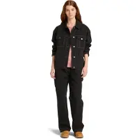 Timberland Canvas Trucker Jacket Black Maat: XS | Spijkerjassen Outlet | Dames | Zwart