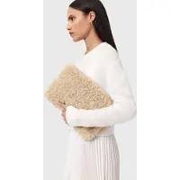 AllSaints Bettina Shlng Clutch Natural Maat: OS | Clutches Outlet | Dames | Bruin