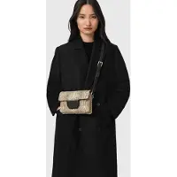 AllSaints Jupiter Snake Xbody Desert White Maat: OS | Clutches Outlet | Dames | Zwart