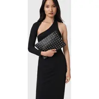 AllSaints Bettina Emb Clutch Black Maat: OS | Clutches Outlet | Dames | Zwart