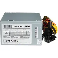 IBox Voeding CUBE II - 500 Watt - ATX12V 2.2 - PFC - Bescherming tegen overbelasting