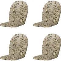 Madison Elisa kuipstoelkussen hoge rug set van 4