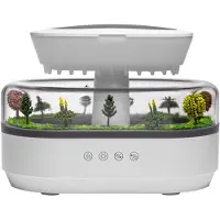 Melitt Aroma-Luchtbevochtiger, Regendruppelluchtbevochtiger, Licht, Witte Ruis, Etherische Olie-Diffuser, Geurverspreider, EU-Stekker