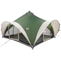 vidaXL Tipi Tent met dak Groen 18-Persoons Polyester en Staal