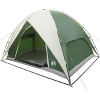 vidaXL Campingtent met waterdichte regenfly 4-persoons Groen