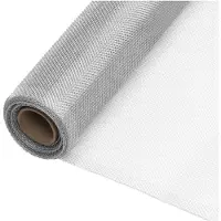 vidaXL Gaas 80x1000 cm aluminium zilverkleurig