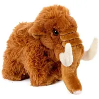 Semo Pluche mammoet, 18 cm. Knuffeldier, stoffen dier, prehistorisch dier, olifant, dinosaurus, dieren