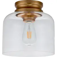 Elstead Lighting LED Plafondlamp Hounslow | 1X E27 Max 60W | Dimbaar | Burnished Brass