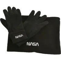 Mister tee Vingerhandschoenen 'Nasa' zwart / wit