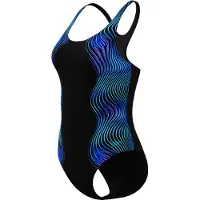 Speedo print medalist 1p wedstrijd badpak dames -