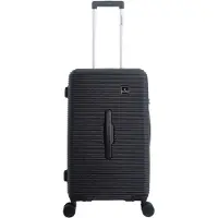 Saxoline - Twist Trunk | Harde Koffer / Trolley / Reiskoffer - M - Zwart - Zwart / Medium