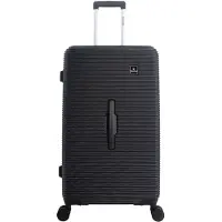 Saxoline - Twist Trunk | Harde Koffer / Trolley / Reiskoffer - L - Zwart - Zwart / Large