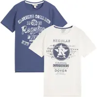 Bonprix Jongens T-shirt (set van 2) van biologisch katoen maat 152/158
