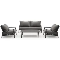 Intratuin 4-zits Loungeset Bali Grijs
