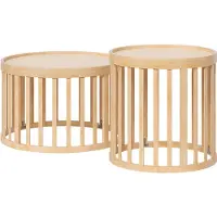 Vicco Salontafel set Enara, Bamboe/Bamboe, x cm met 2 delen