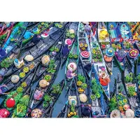 Magnolia puzzel Floating Market - legpuzzel 1500 stukjes multicolor.