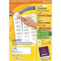 Avery Zweckform 3678 universele etiketten A4 97 x 37 mm wit (1.400 etiketten)