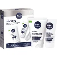 Nivea - MEN Senstive Face Skincare Geschenkset Mannen- Giftset Gezichtsverzorging Routine - Cadeau Verjaardag Man
