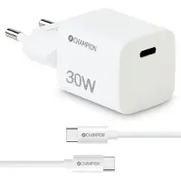 Champion Lader 30W + USB-C kabel, wit