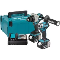 Makita DLX2573TJ | LXT accu combopack 18V in Mbox met DDF492 en DTD173 (2x 5.0Ah accu + snellader) - DLX2573TJ