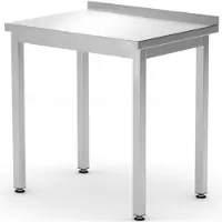Hendi Wandwerktafel met rand Budget Line STAAL 600 x 600 x 850 mm - 817186