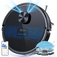 Lubluelu SL60D robotstofzuiger met dweilfunctie, 4000 Pa, lasernavigatie, 5 kaarten, 55 dB, app-bediening, ideaal voor huisdierharen en harde vloeren