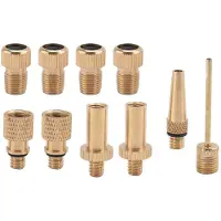 Zandona 10 Stuks Inflator Pomp Nozzle Kit Presta Schrader Ventielbuis Fietsventieladapters voor Road & MTB & Fixie Fietsbandpomp