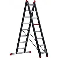 Altrex Mounter ZR 2040 Reformladder - Aluminium - 2 X 8 Sporten - Max. Werkhoogte 4,85m - Met Stabiliteitsbalk