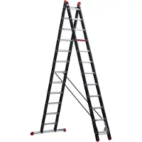 Altrex Mounter ZR 2060 Reformladder - Aluminium - 2 X 12 Sporten - 6,95m - Met Stabiliteitsbalk
