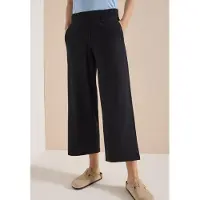 Cecil Dames 3/4 broek Wide Legs in casual pasvorm - Zwart - XL