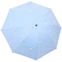 VHV -Paraplu Opvouwbaar - 8-Bons Windbestendige Stormparaplu - Compacte Zon en Regen Paraplu - Sneldrogend - Voor Dames en Heren-Blauw