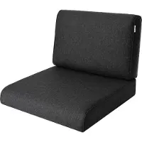 Hobbygarden Tuinkussen Nel Zwart 60x60cm - Geschikt voor oa Wicker tuins-set & Stoelen - Waterafstotend - UV Bestendig