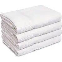 PHLOX Soft popcorn handdoeken 70x140 cm set van 4 100% katoen 500 g/m2 -