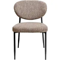 Giga Meubel Eetkamerstoel Vajèn Taupe Chenille