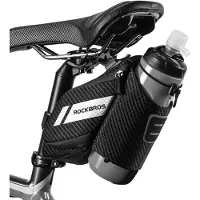 RockBros - Waterdichte Zadeltas met Bidonhouder - 1.5 liter - Reflecterend - Universeel - Zwart