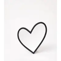 Vtwonen spiegel Hart Black (30 cm)