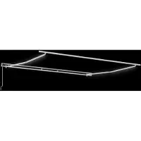vidaXL Zonnescherm Frame Wit 450 × 350 cm Aluminium