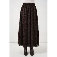 Big Dart Bloemen Hoge Taille Maxi Rok