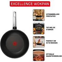 Tefal Excellence Wokpan Ø28cm Zwart zwart Aluminium Pan