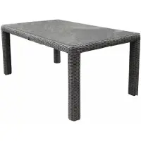 AVH-Collectie Bergamo dining tuintafel 180x100xH78 cm wit grijs