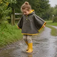 Ducksday Poncho Ducksday Kids Puck-Maat 98 - 104