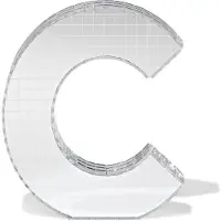 HEMA Discoletter C 10x9x10cm (zilver)