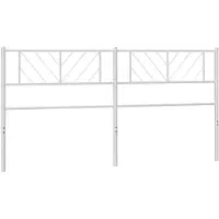 vidaXL Vervangend hoofdbord 180 cm metaal wit