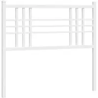 vidaXL Vervangend hoofdbord 100 cm metaal wit