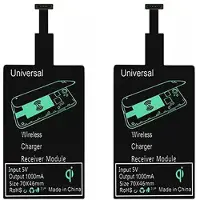Wella 2X Lichtgewicht Draadloze Oplaadontvanger Universele Snelle Draadloze Opladeradapter (voor Micro-USB A)