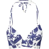 Lingadore Bikinitop blauw / wit
