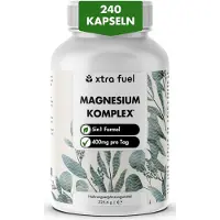 XTRA FUEL Magnesium Complex - 5-in-1 formule met bisglycinaat & L-ascorbaat 226 g