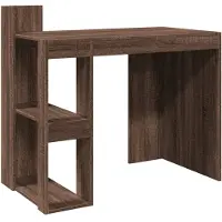 vidaXL Bureau 103,5x56,5x94 cm bewerkt hout bruin eikenkleurig