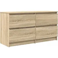 vidaXL Tv-meubel 100x35x54 cm bewerkt hout sonoma eikenkleurig